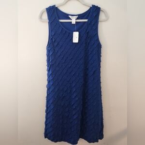 Christopher & Banks Blue Sleeveless Dress NWT
